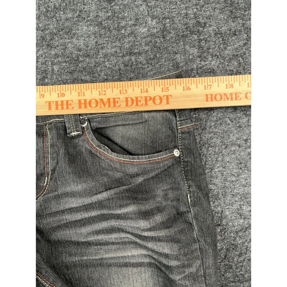 Bongo Denim Shorts Womens 11 Gray Excellent Vintage Distressed Cut Off Y2K
